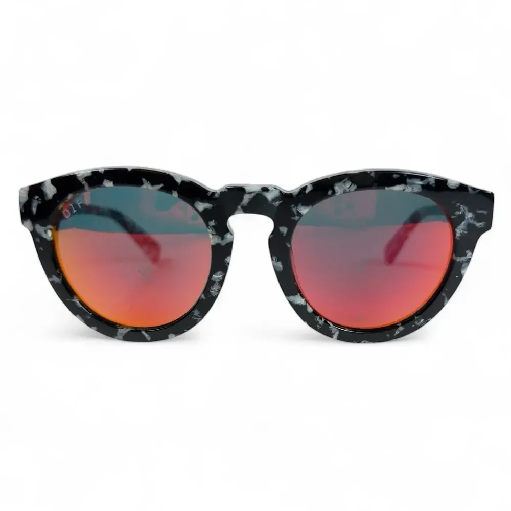 Diff Eyewear Dime Sunglasses, Black & White Frame Only Frame